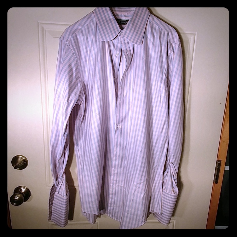 Custom Moda Georigo dress shirt with cuffs